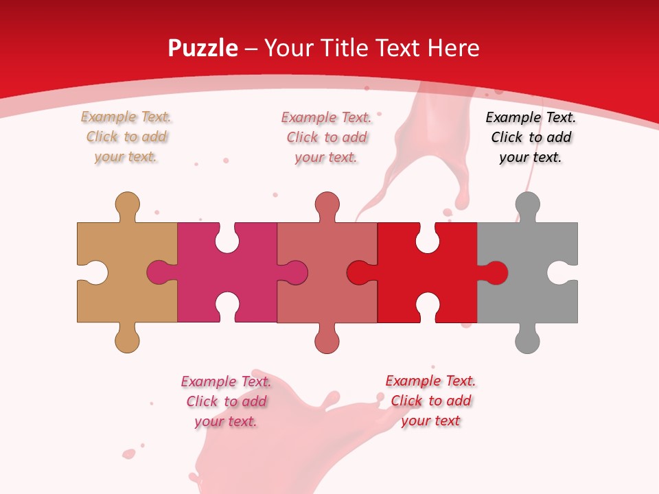 Drop Motion Red PowerPoint Template