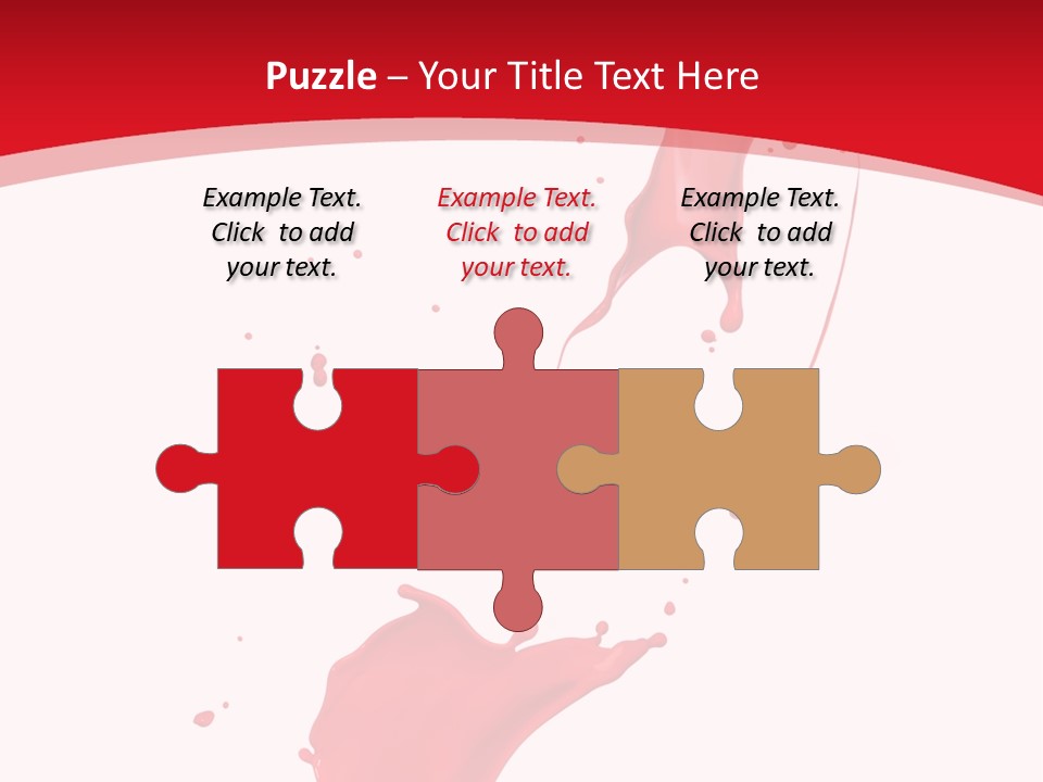 Drop Motion Red PowerPoint Template