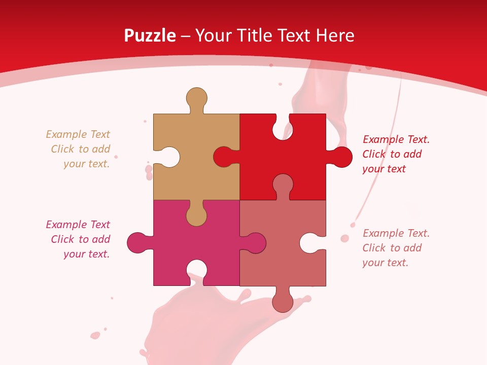 Drop Motion Red PowerPoint Template