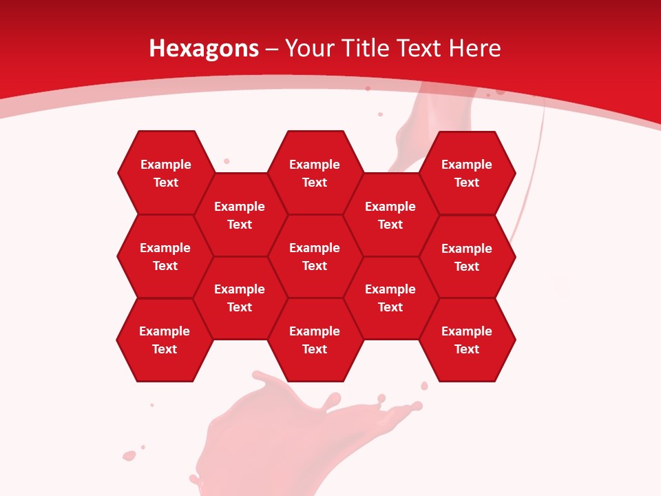 Drop Motion Red PowerPoint Template