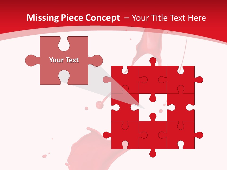 Drop Motion Red PowerPoint Template