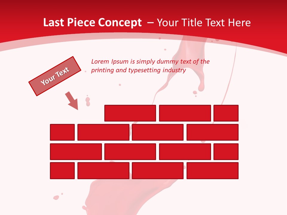Drop Motion Red PowerPoint Template
