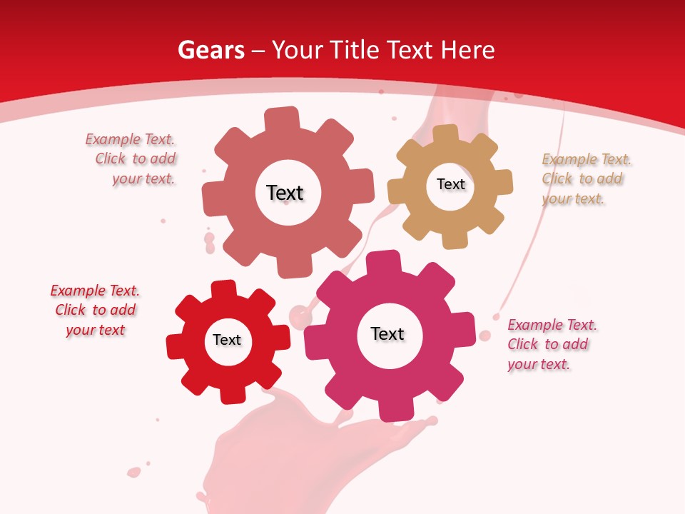 Drop Motion Red PowerPoint Template
