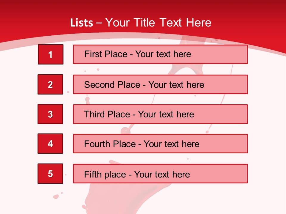Drop Motion Red PowerPoint Template
