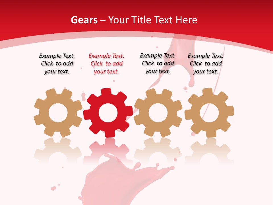Drop Motion Red PowerPoint Template