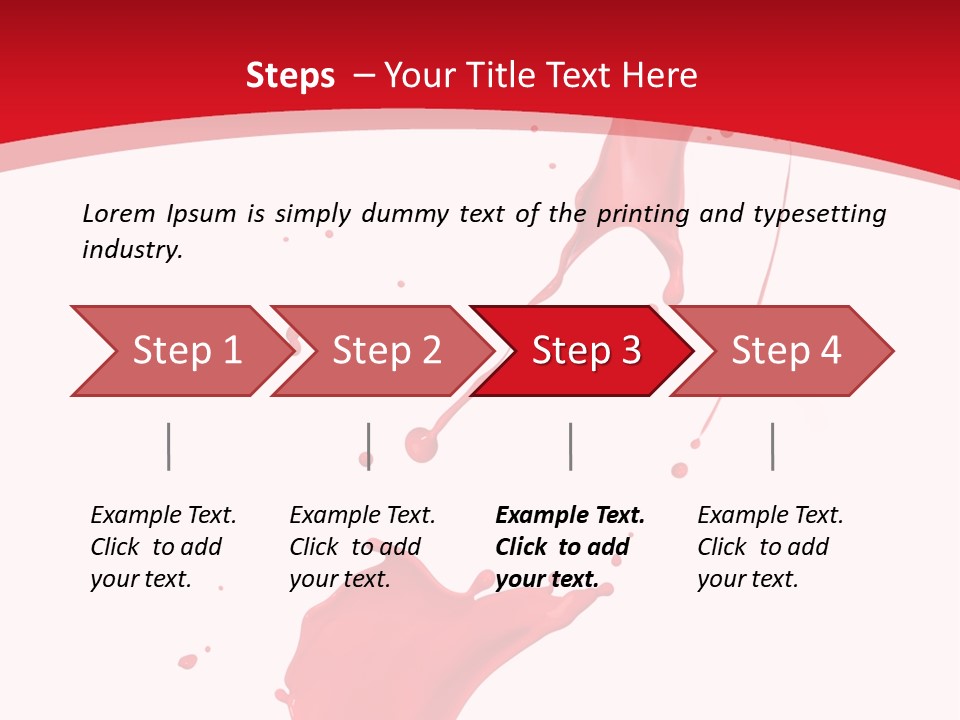 Drop Motion Red PowerPoint Template