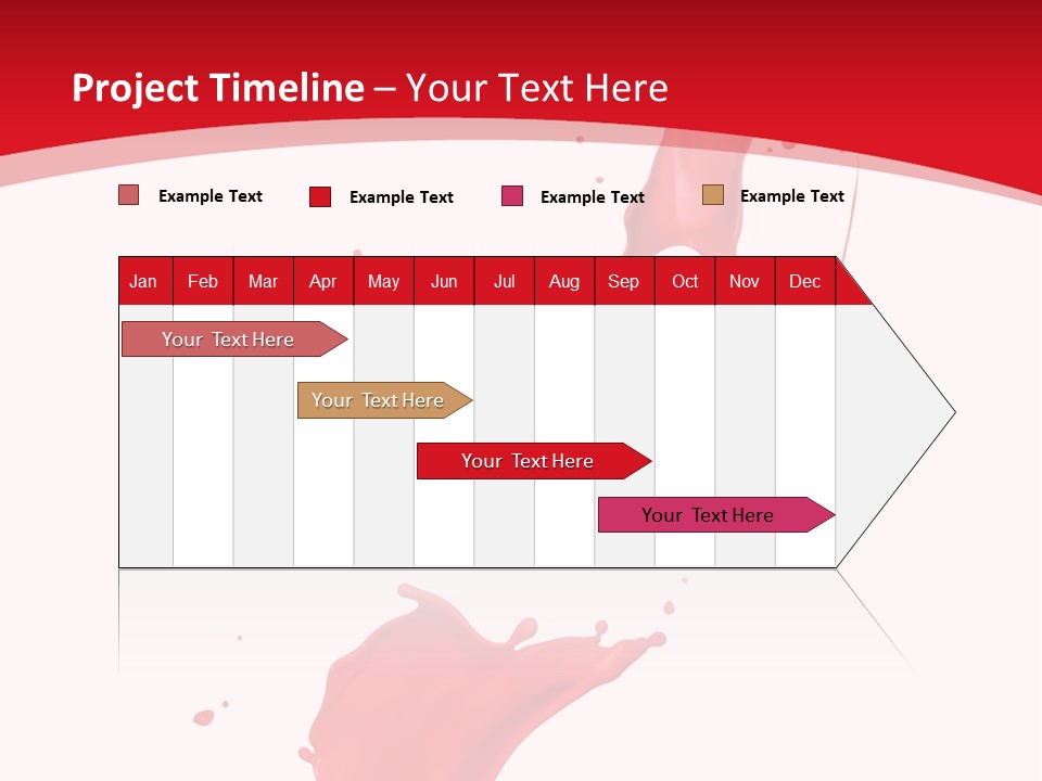 Drop Motion Red PowerPoint Template