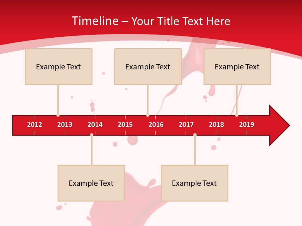 Drop Motion Red PowerPoint Template