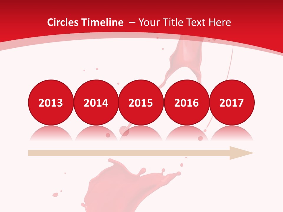 Drop Motion Red PowerPoint Template