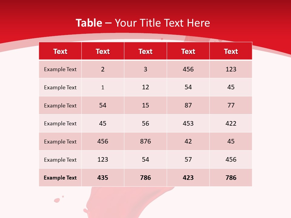 Drop Motion Red PowerPoint Template