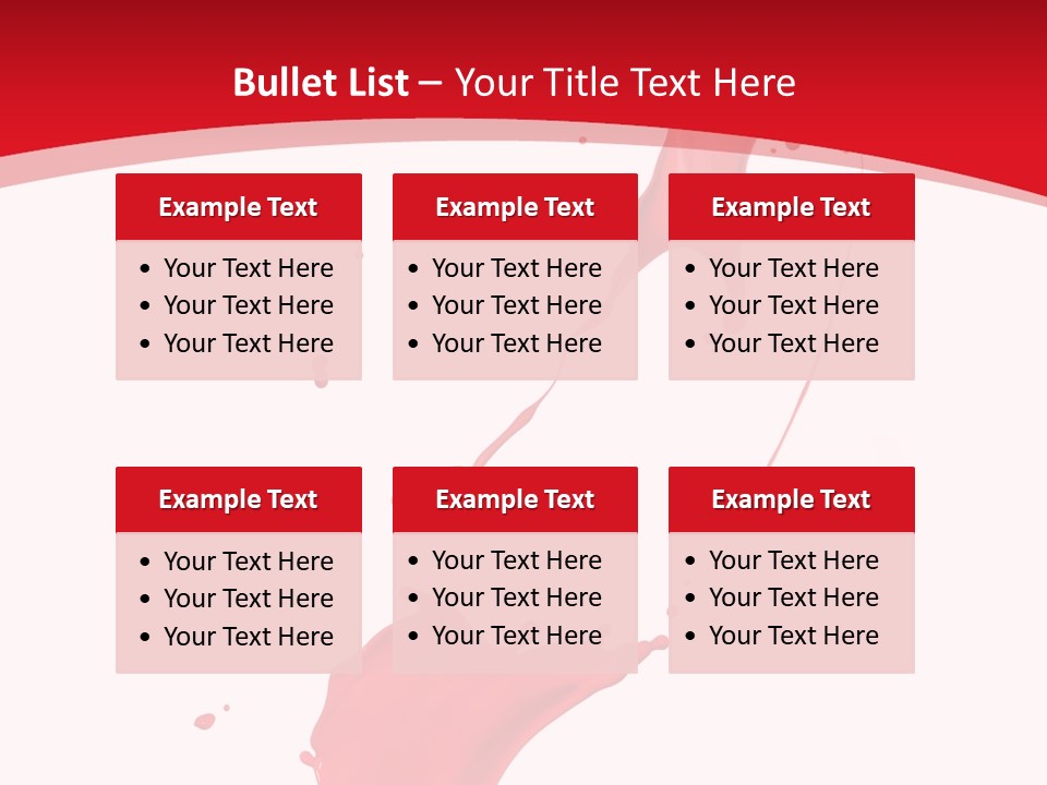 Drop Motion Red PowerPoint Template