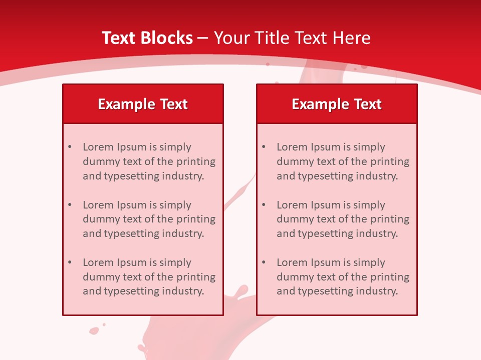 Drop Motion Red PowerPoint Template