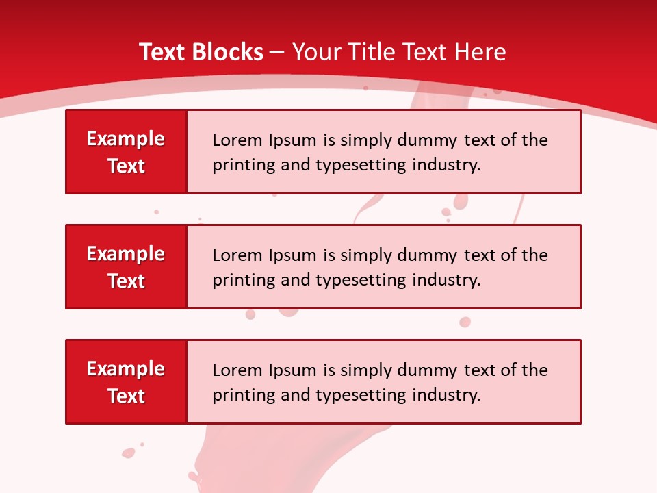 Drop Motion Red PowerPoint Template
