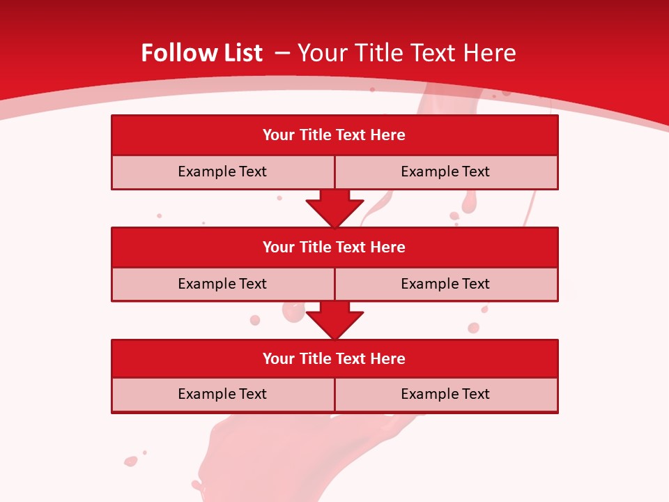 Drop Motion Red PowerPoint Template