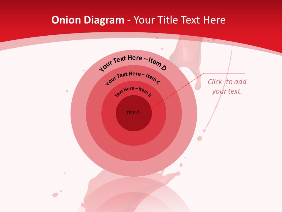 Drop Motion Red PowerPoint Template