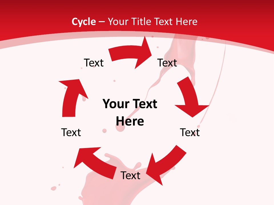Drop Motion Red PowerPoint Template