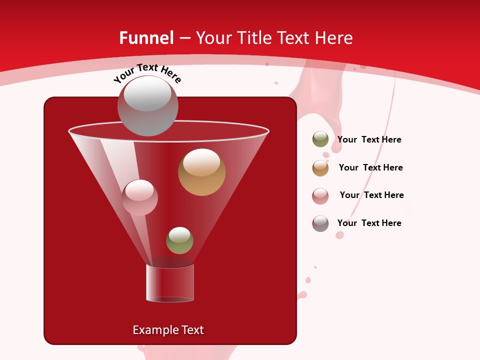 Drop Motion Red PowerPoint Template