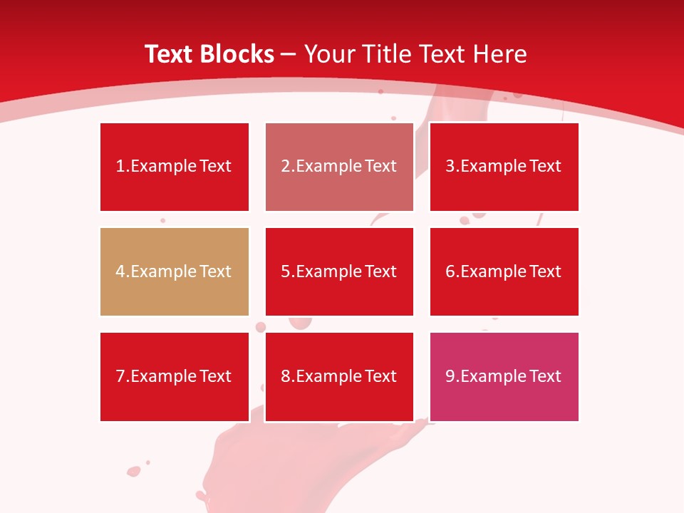 Drop Motion Red PowerPoint Template