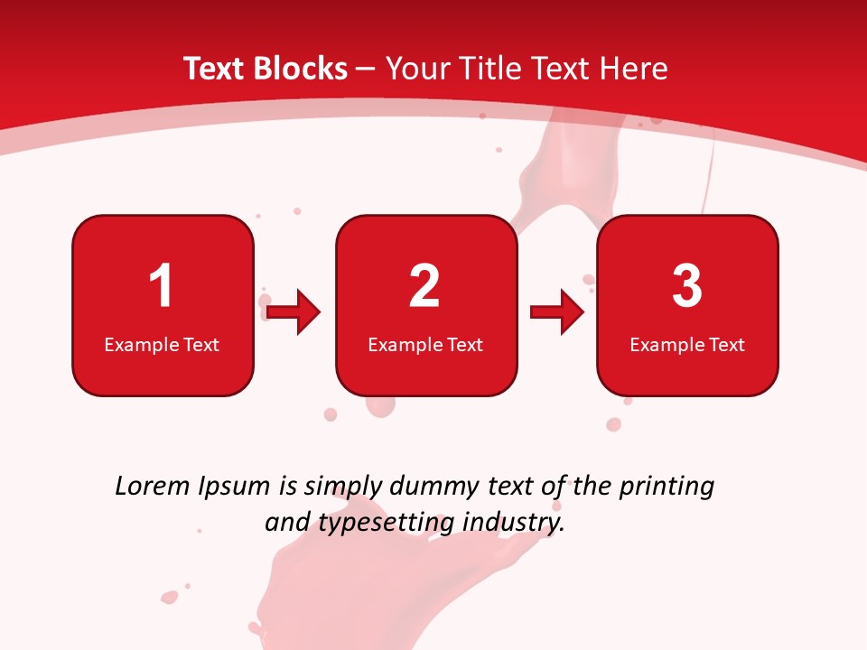 Drop Motion Red PowerPoint Template