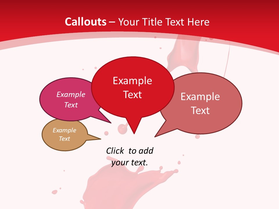 Drop Motion Red PowerPoint Template