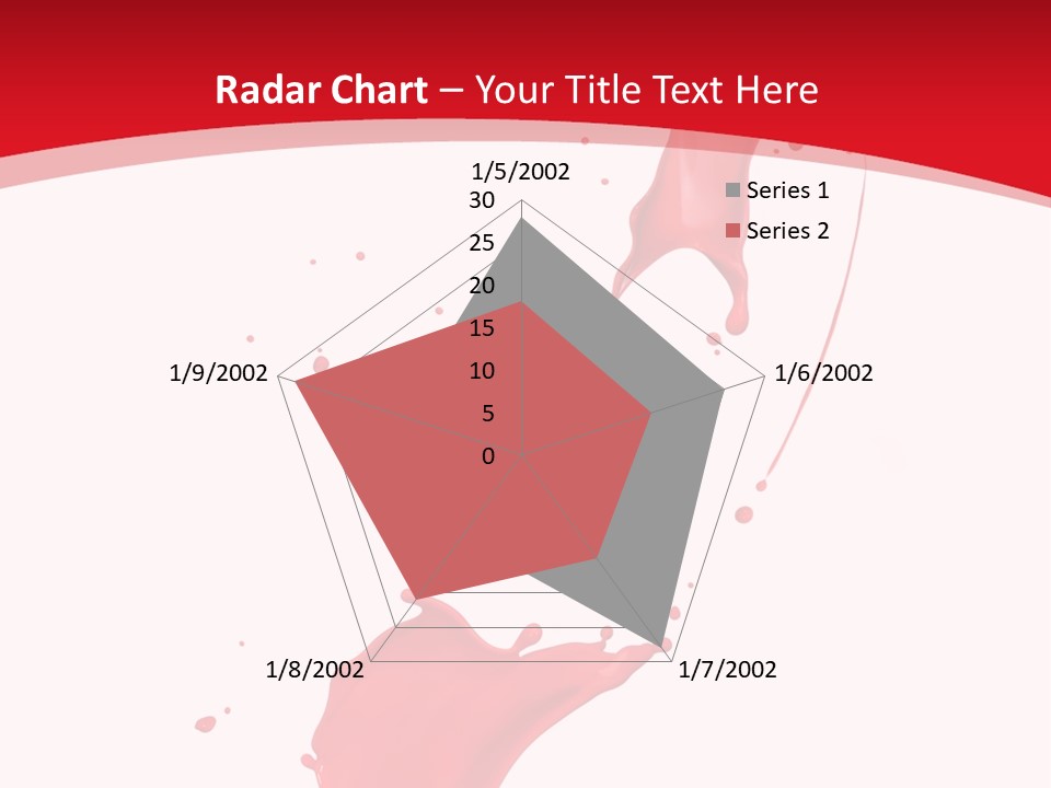 Drop Motion Red PowerPoint Template