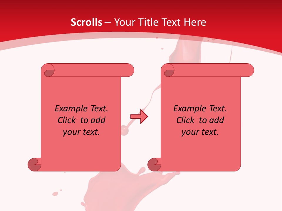 Drop Motion Red PowerPoint Template