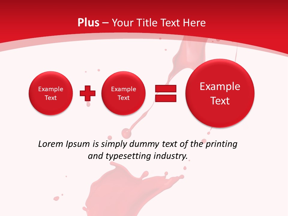 Drop Motion Red PowerPoint Template