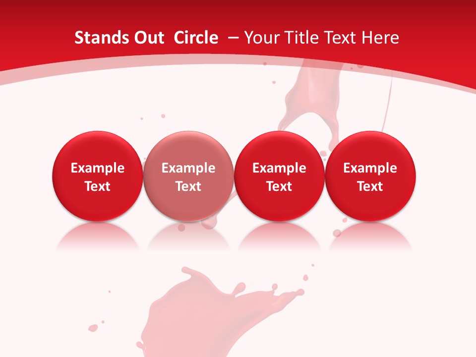 Drop Motion Red PowerPoint Template