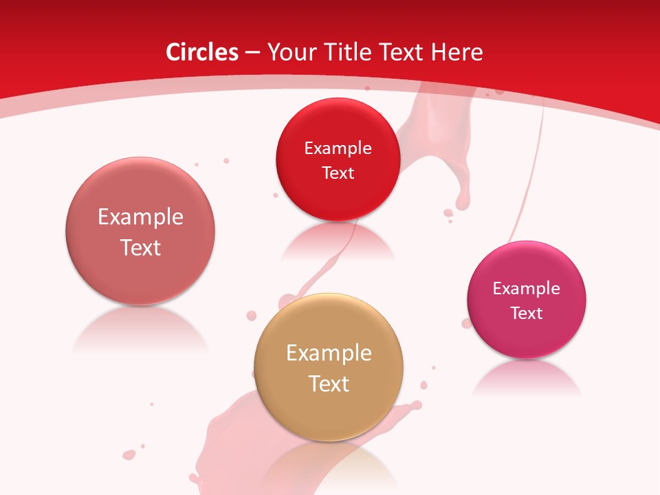 Drop Motion Red PowerPoint Template