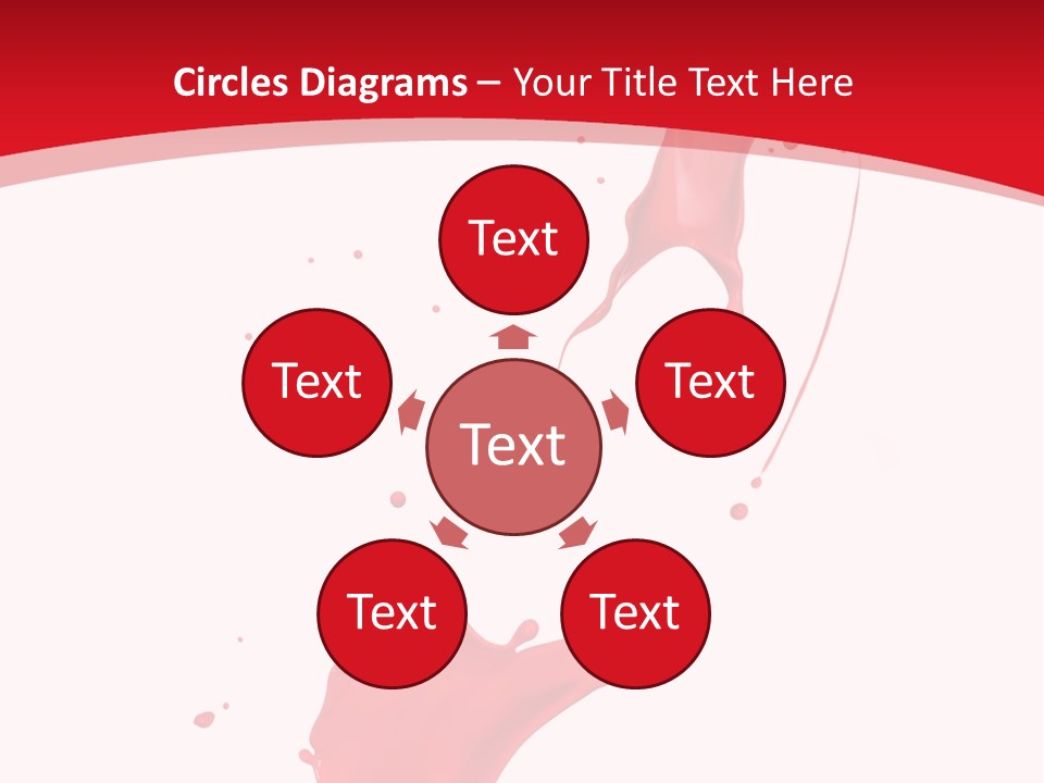 Drop Motion Red PowerPoint Template