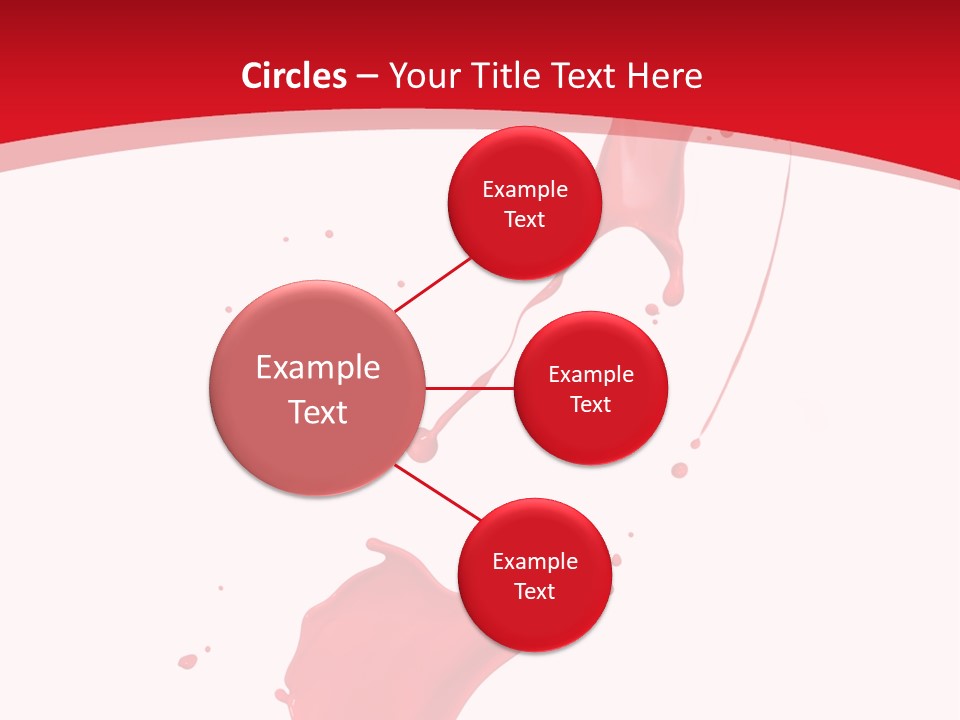 Drop Motion Red PowerPoint Template