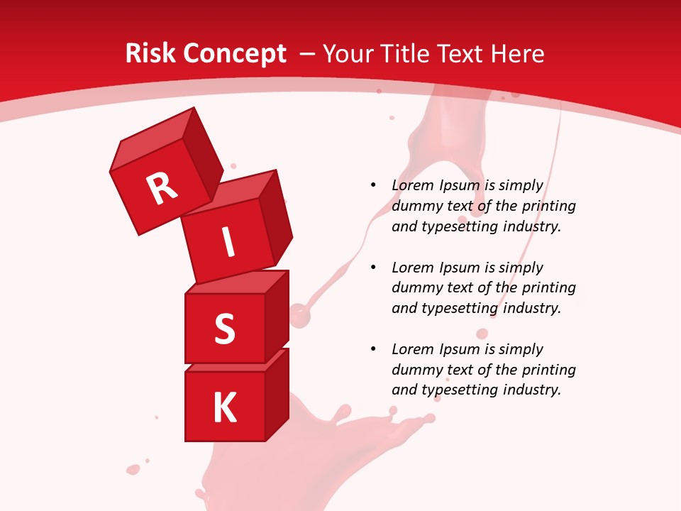 Drop Motion Red PowerPoint Template