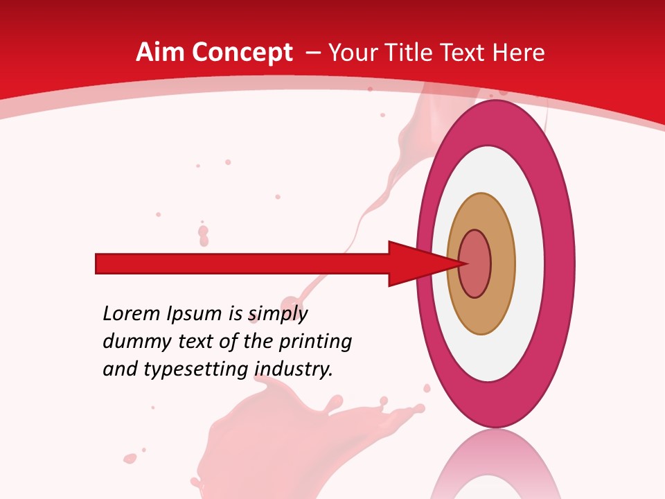Drop Motion Red PowerPoint Template