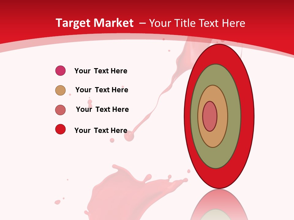 Drop Motion Red PowerPoint Template