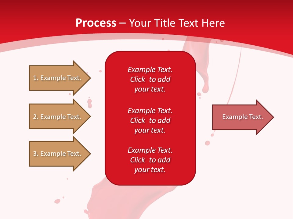 Drop Motion Red PowerPoint Template