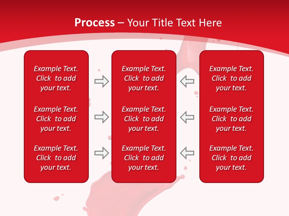 Drop Motion Red PowerPoint Template