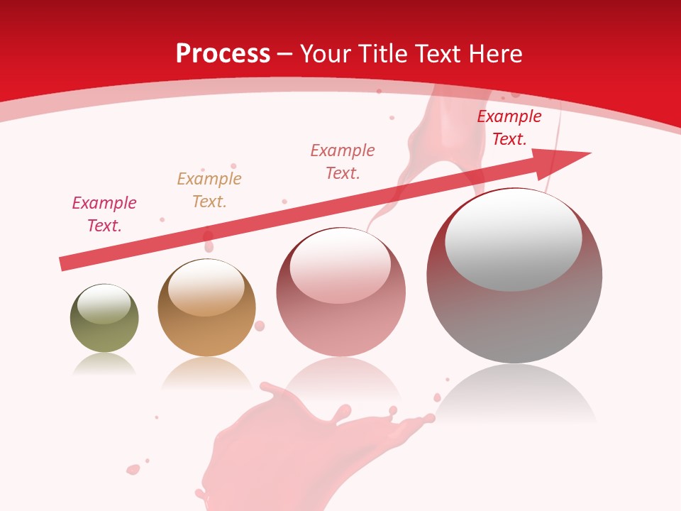 Drop Motion Red PowerPoint Template