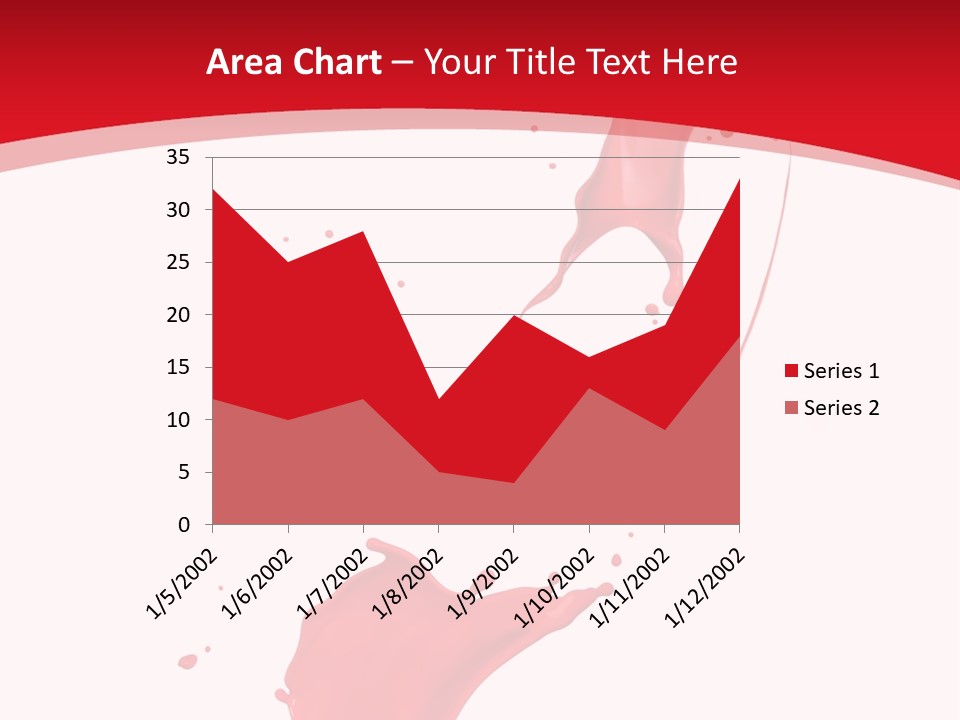 Drop Motion Red PowerPoint Template