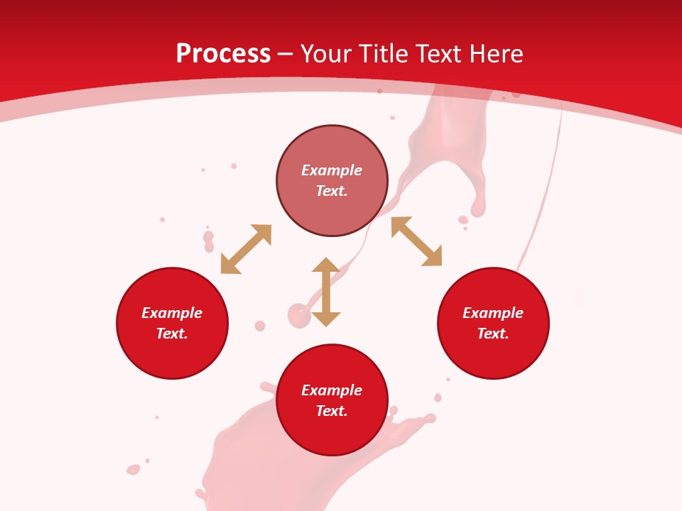 Drop Motion Red PowerPoint Template