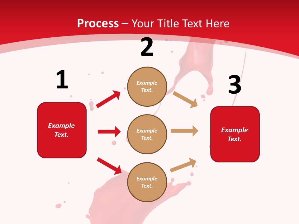 Drop Motion Red PowerPoint Template