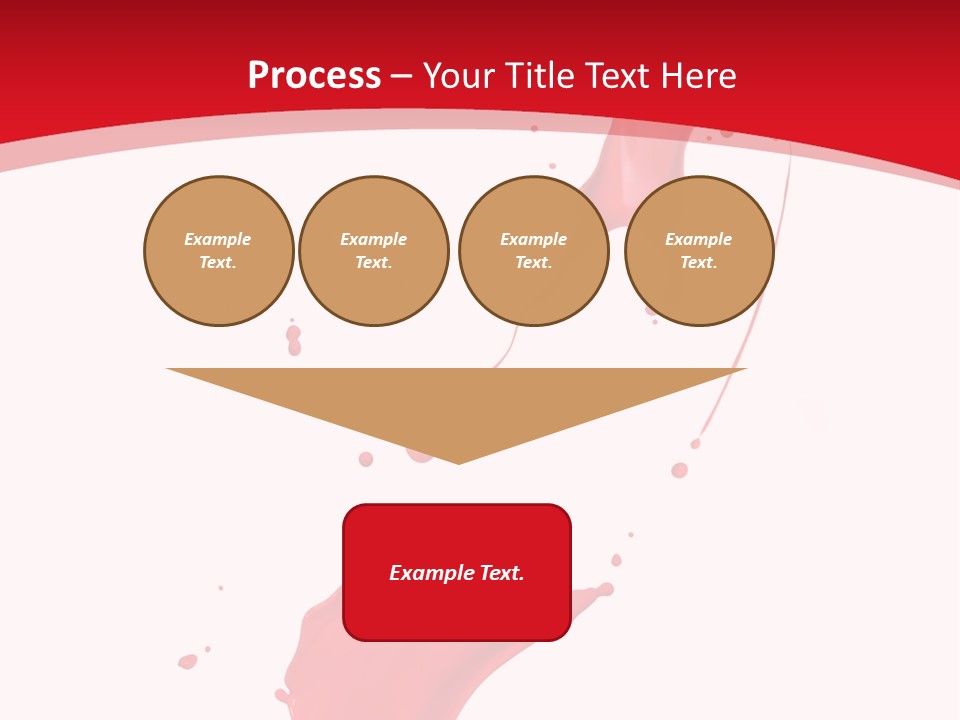 Drop Motion Red PowerPoint Template