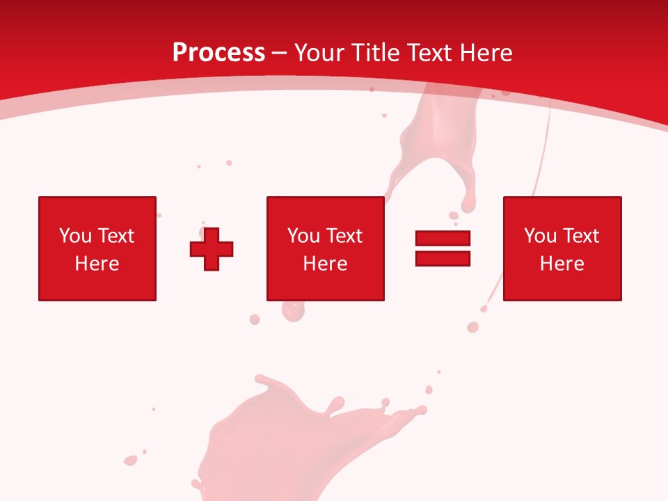 Drop Motion Red PowerPoint Template