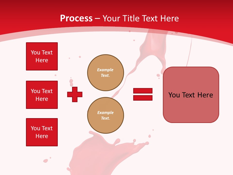 Drop Motion Red PowerPoint Template