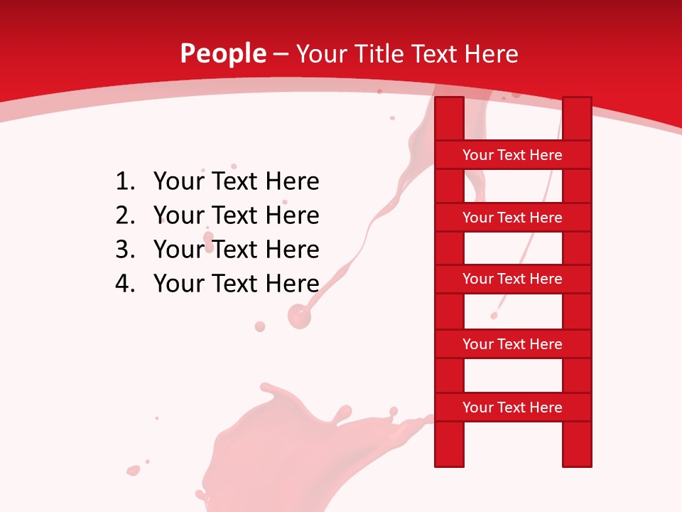 Drop Motion Red PowerPoint Template