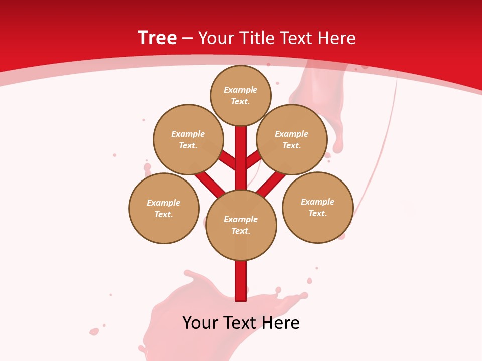 Drop Motion Red PowerPoint Template