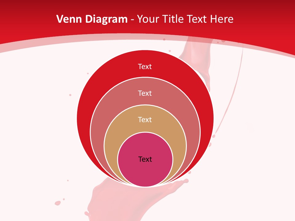 Drop Motion Red PowerPoint Template