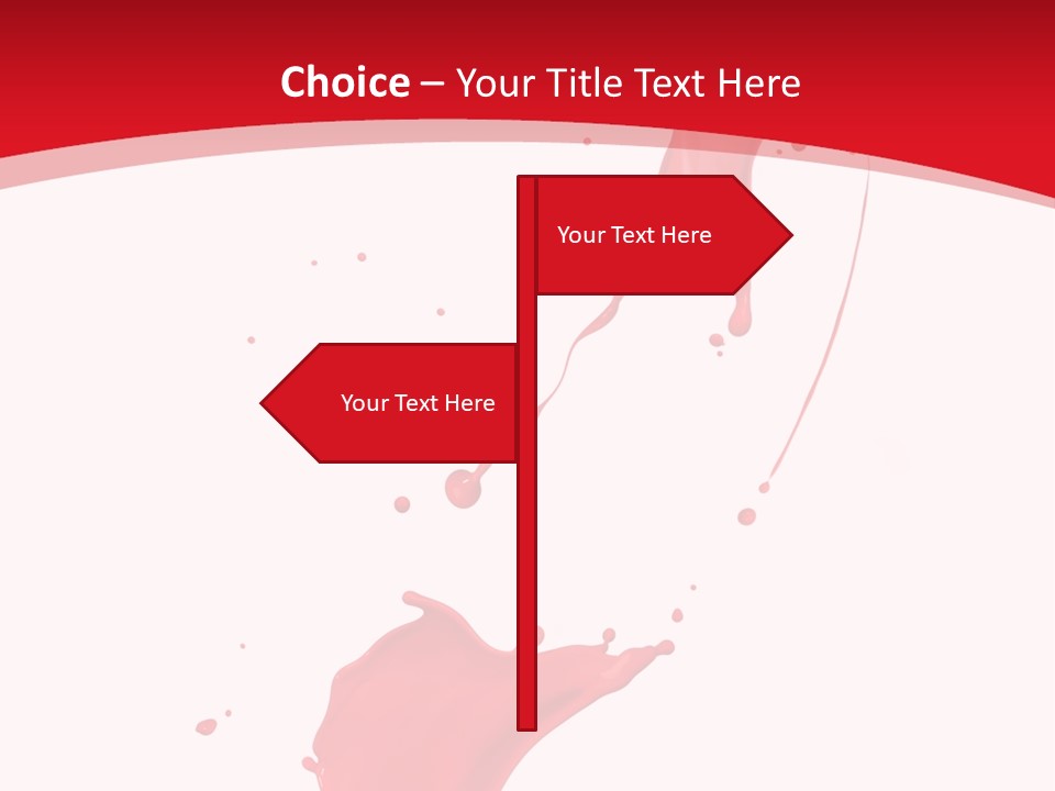 Drop Motion Red PowerPoint Template
