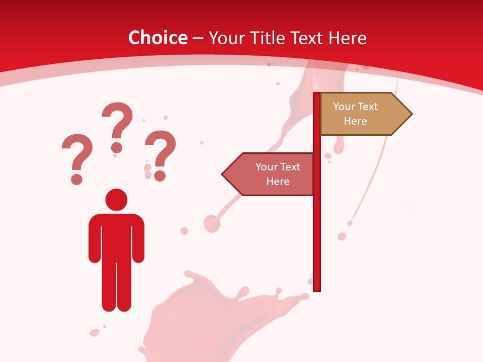 Drop Motion Red PowerPoint Template