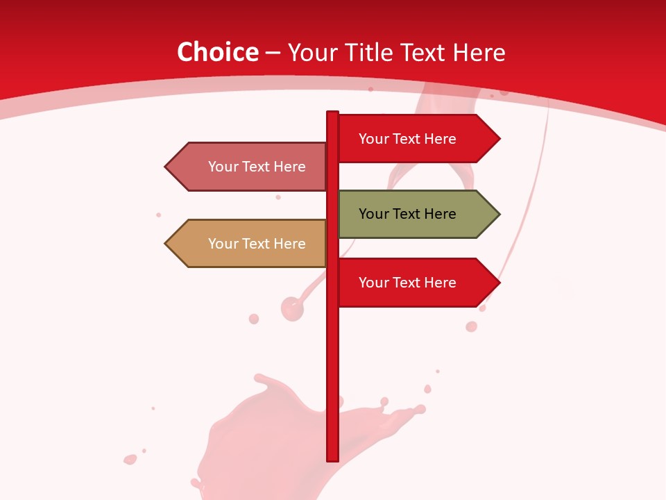 Drop Motion Red PowerPoint Template