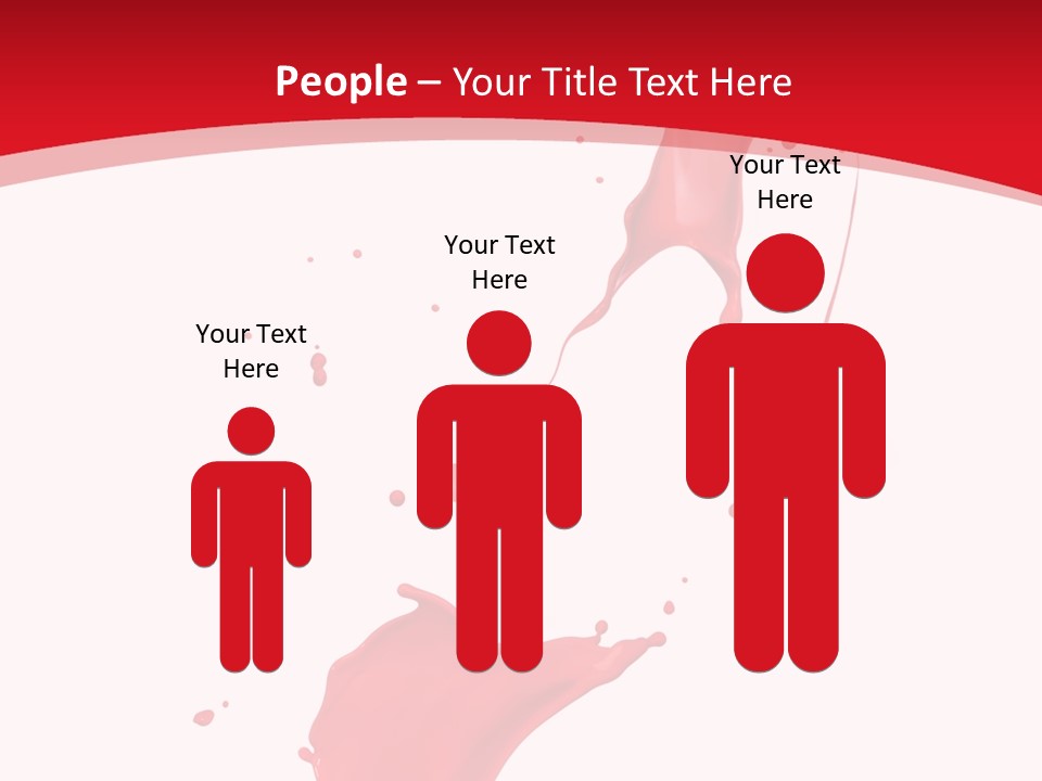 Drop Motion Red PowerPoint Template